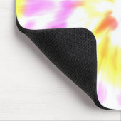 Geel en roze kleurstof muismat (Hoek)