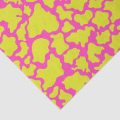 Geel en Roze Koeien Patch Decoupage Tissuepapier (Detail)