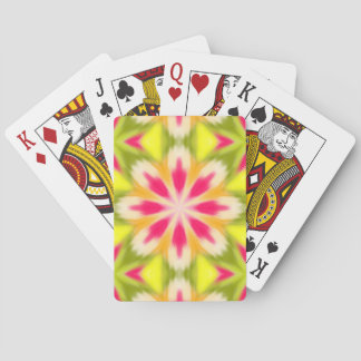 Geel en roze pokerkaarten