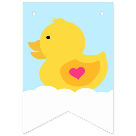 Geel en Roze Rubber Ducky Vlaggetjes (Eerste vlag)