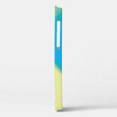 Geel en Turquoise Blue Abstract Glow 12 Case-Mate iPhone Case (Achterkant / Links)