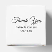 Geel en wit Daisies Wedding Bedankdoosjes (Bovenkant)