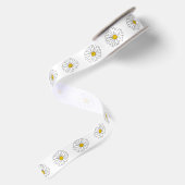 Geel en wit Daisy Pattern Lint (Achterkant)