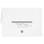 Geel en wit Gingham Canvas Dank u wel (Achterkant Horizontaal)