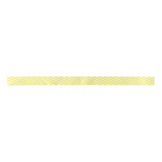 Geel en wit groots Chevron ZigZag Pattern Lint (Voorkant)