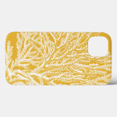 Geel en wit koraal Case-Mate iPhone case (Achterkant (horizontaal))