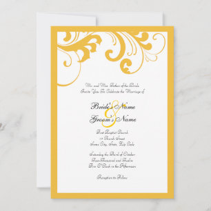 Geel en wit Lijst Weddenschap Kaart
