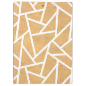 Geel en wit mozaïekpatroon klembord (Achterkant)