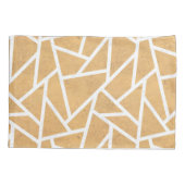 Geel en wit mozaïekpatroon kussensloop (Achterkant)