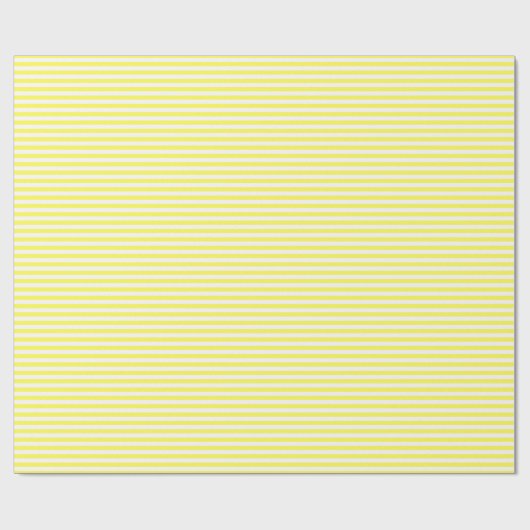 Geel en wit patroon cadeaupapier (Vlak)