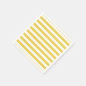 Geel en wit patroon servet (Hoek)