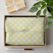 Geel en wit pokdot papier (Geschenk)