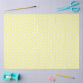Geel en wit pokdot papier (Craft)