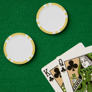 Geel en wit poker chips
