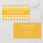 Geel en wit Visitekaartje van bakkerij (Voorkant / Achterkant)