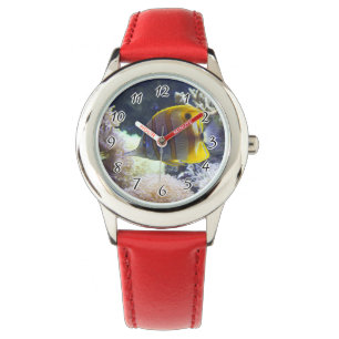 geel en wit zout horloge