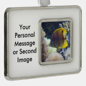 geel en wit zout verzilverd kader ornament (Rechts)