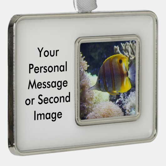 geel en wit zout verzilverd kader ornament (Rechts)