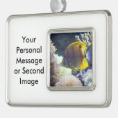 geel en wit zout verzilverd kader ornament (Links)