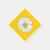 Geel en Witte Daisy 2 Servet (Hoek)