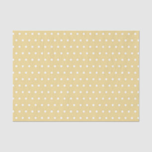 GEEL EN WITTE POLKA DOTS TISSUEPAPIER