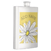 Geel en Witte Whimsical Daisy met de Tekst van de  Flacon (Rechts)