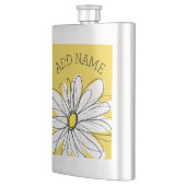 Geel en Witte Whimsical Daisy met de Tekst van de  Flacon (Links)