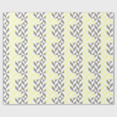 Geel en zilver Geometric ZigZag Cadeaupapier (Vlak)
