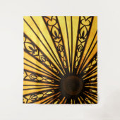 Geel en zwart architectonisch wandkleed (Voorkant)