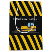 Geel en zwart Baby shower Medium Cadeauzakje (Voorkant)