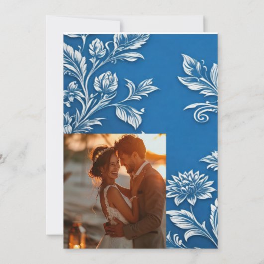 Geel en zwart elegante bruiloft uitnodiging (Achterkant)