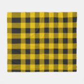 Geel en zwart fleece deken (Voorkant (Horizontaal))