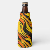 Geel en zwart flesjeskoeler (Fles Voorkant)
