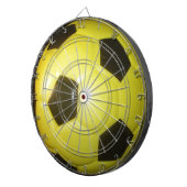 Geel en zwart Football. Dartbord (Voorkant Rechts)