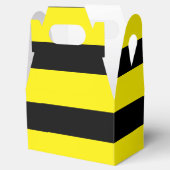 Geel en zwart gestreept bedankdoosjes (Geopend)