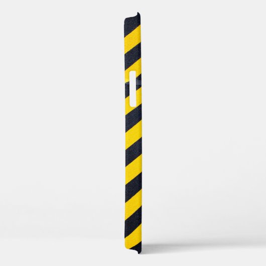 Geel en zwart gestreepte textiel Case-Mate iPhone case (Achterkant / Rechts)