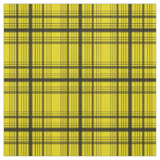 Geel en zwart Graphic Window Plaid Check Stof