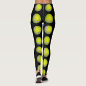 geel en zwart kogelpatroon, leggings (Achterkant)