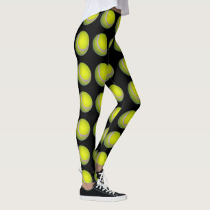geel en zwart kogelpatroon, leggings