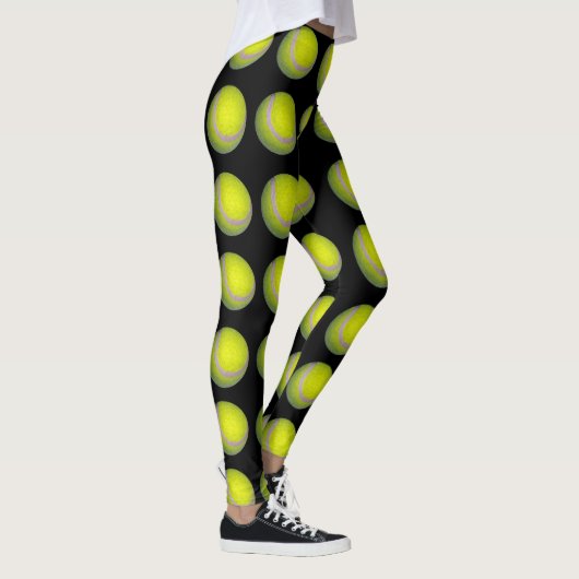geel en zwart kogelpatroon, leggings (Rechts)