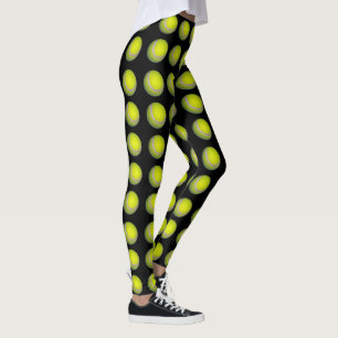 geel en zwart kogelpatroon, leggings