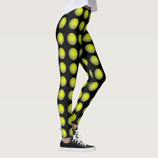 geel en zwart kogelpatroon, leggings (Rechts)