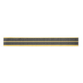 Geel en zwart Modern Mudcloth Satijn Lint (Voorkant)