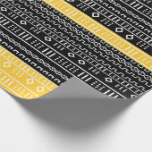 Geel en zwart omhuld papier voor het ompakken van  (Hoek)