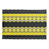 Geel en zwart Patroon Kussensloop (Achterkant-Links)