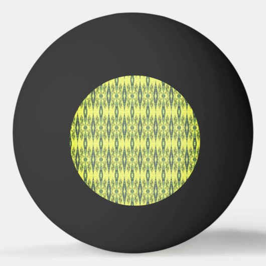 Geel en zwart patroon pingpongballen (Voorkant)