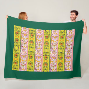 Geel Fleece Deken