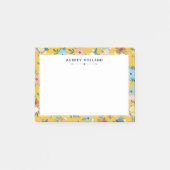 geel flessenpatroon Naam toevoegen Post-it® Notes (Voorkant)