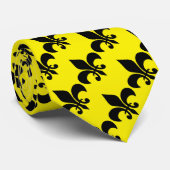 Geel Fleur de Lis Stropdas (Opgerold)