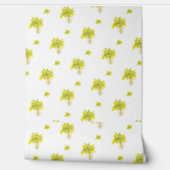 Geel Floral Boeket Wallpaper Behang (Afrollen)